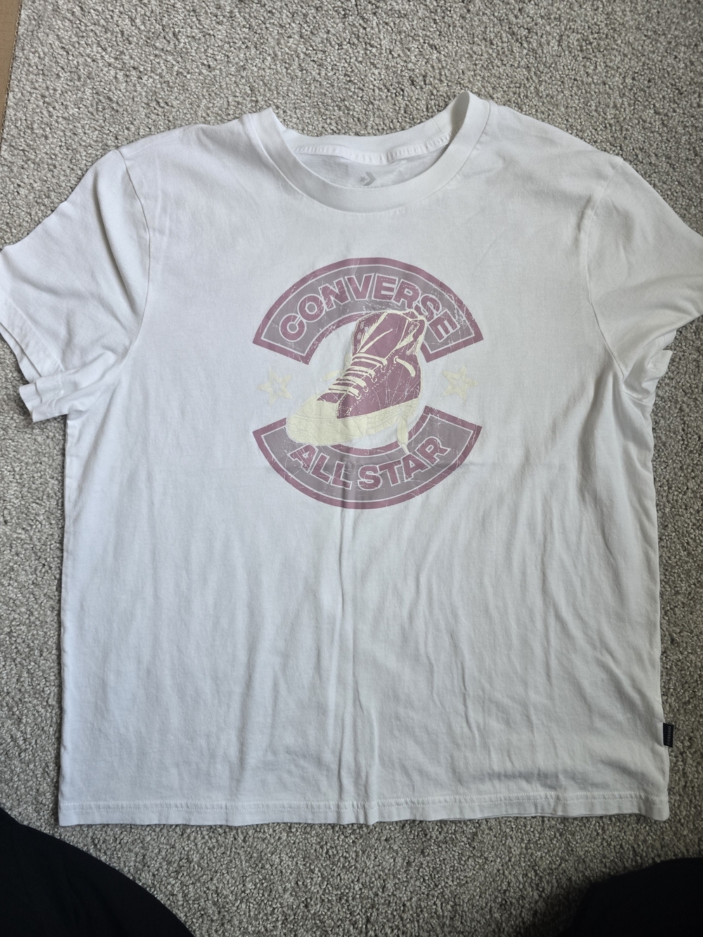 Converse All Star White Graphic Tee